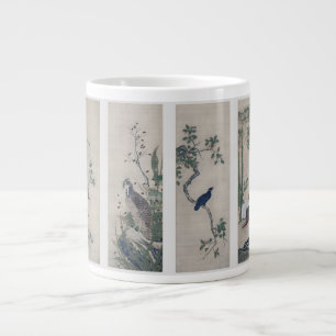 Taza De Café Gigante Mug del panel de antigüedades/ntage de la naturale