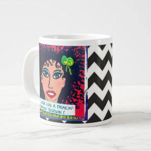 TAZA DE CAFÉ GIGANTE ¿MUG-DO ENORME QUE PAREZCO UNA PERSONA DE LA GENT