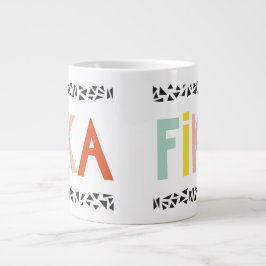 Taza De Café Gigante Mug especial de colores de Fika