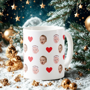 Taza De Café Gigante Mug facial, tazón fotográfico Personalizado, regal