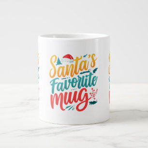 Taza De Café Gigante Mug favorita de Santa