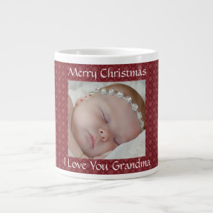 Taza De Café Gigante Mug fotográfico de Navidades rojos
