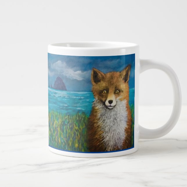 Taza De Café Gigante Mug. Fox y Wolf (Derecha)