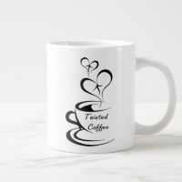 Mug gigante del café contaminado