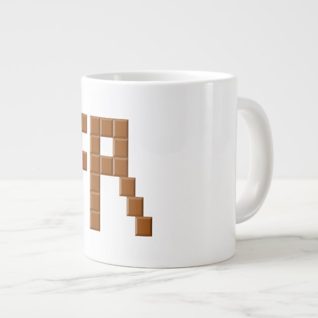 TAZA DE CAFÉ GIGANTE MUG JUMBO BLANCHE FRANCE CHOCOLAT (Derecha)