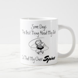 Taza De Café Gigante Mug Jumbo con silla