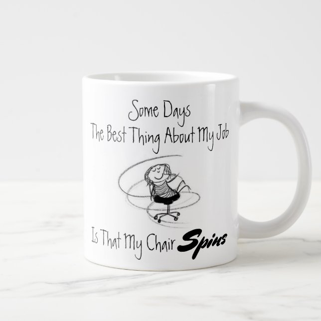 Taza De Café Gigante Mug Jumbo con silla (Derecha)