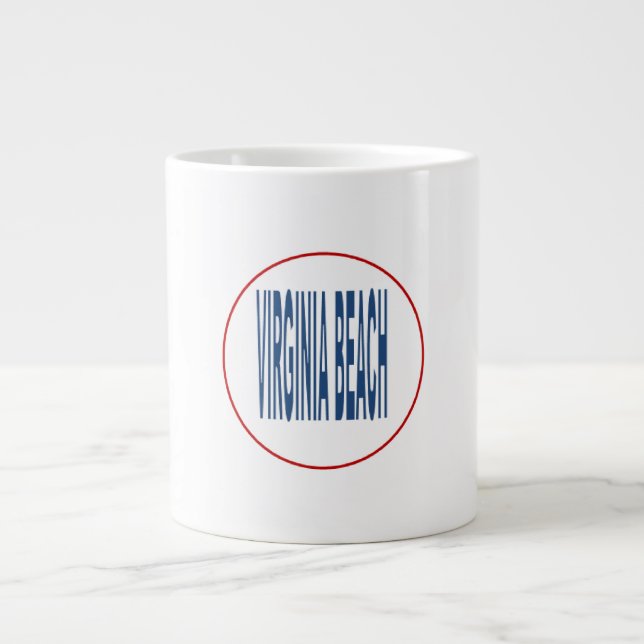 TAZA DE CAFÉ GIGANTE MUG JUMBO VIRGINIA BEACH (Frente)