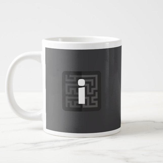 Taza De Café Gigante Mug oficial de noticias curadas (Izquierda)
