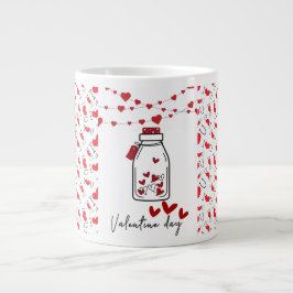 Taza De Café Gigante Mug personalizada del Día de San Valentín | Regalo