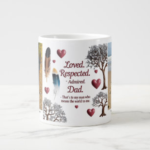 Taza De Café Gigante Mug personalizada Jumbo para papá