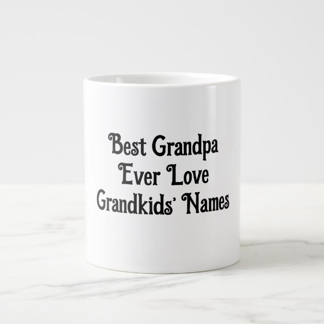 Taza De Café Gigante Mug personalizada para los abuelos (Frente)