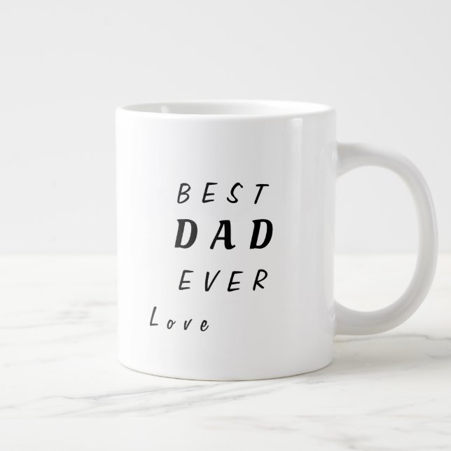 Taza De Café Gigante Mug Personalizada Para Papá - El Mejor Padre De La (Derecha)