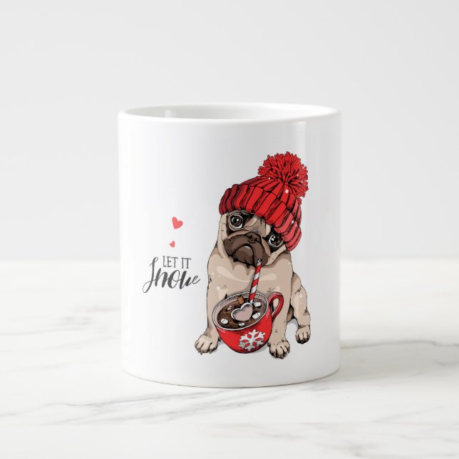 Taza De Café Gigante Mug. pug. (Frente)