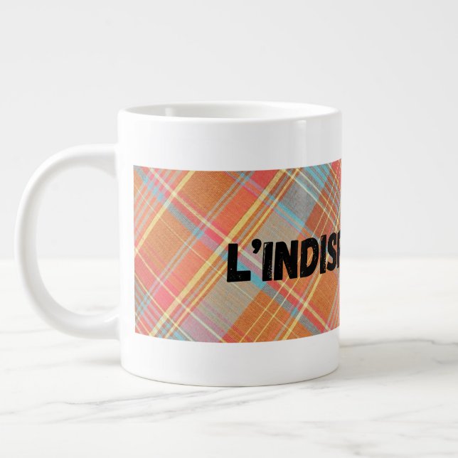 Taza De Café Gigante Mug Specialty "L'INDISPENSABLE" (Izquierda)