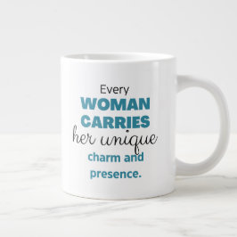 Taza De Café Gigante Mug - The Worth of a Woman Collection