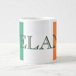 Taza De Café Gigante Mugcnt Irish Flag<br><div class="desc">Bandera Irlandesa Jumbo Mug Design © Trinkets and Things 2017 - AHP Design. Todos Los Derechos Reservados.</div>