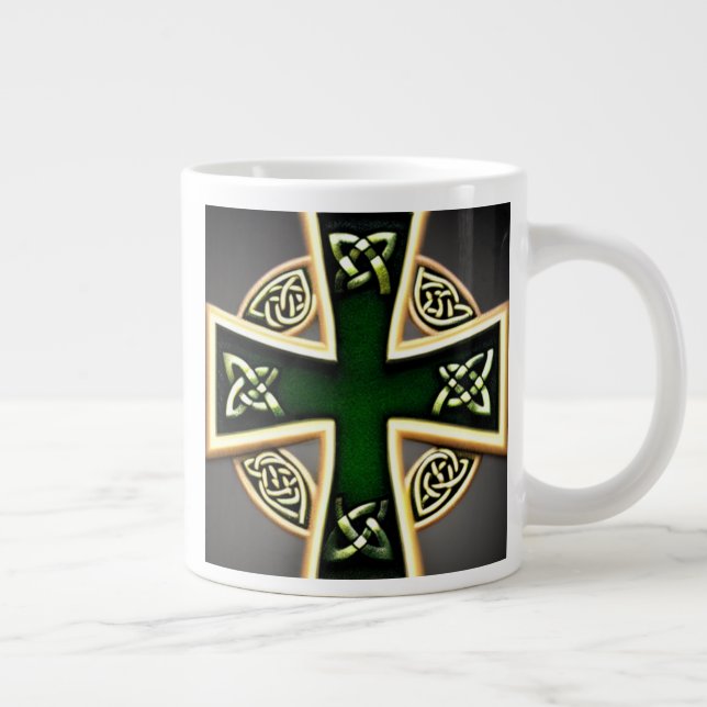 Taza De Café Gigante Mugre celta verde (Derecha)