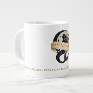Taza De Café Gigante Mugre con el logotipo de Mermaid