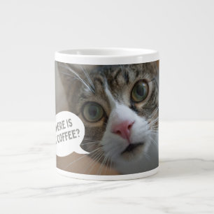 Taza De Café Gigante Mugre de café de gato
