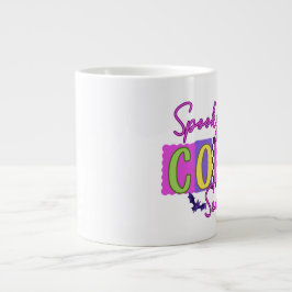 Taza De Café Gigante Mugre de Collie Halloween