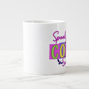 Taza De Café Gigante Mugre de Collie Halloween