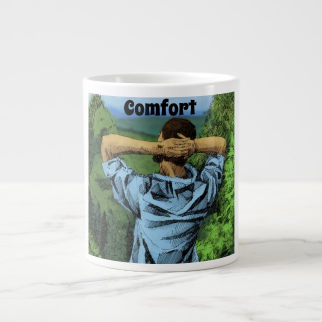 Taza De Café Gigante Mugre de Comfort Jumbo (Frente)
