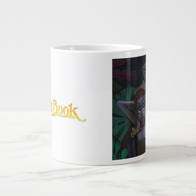 Taza De Café Gigante Mugre de libros de la jungla (Frente)