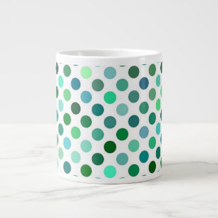 Taza De Café Gigante Mugre de punto de polka