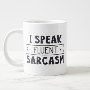 Taza De Café Gigante Mugre de tamaño gigantesco con "Hablo un sarcasmo