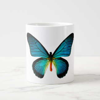Taza De Café Gigante Mugre Jumbo con mariposa azul