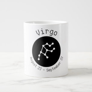 Taza De Café Gigante Mugre Jumbo De La Línea Virgo Dot
