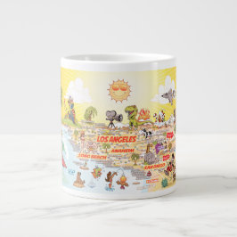 Taza De Café Gigante Mugre Jumbo del Sur de California