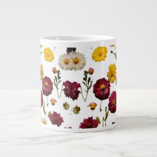 Taza De Café Gigante Mugre Jumbo Especializado: Diseño de Explosión Flo