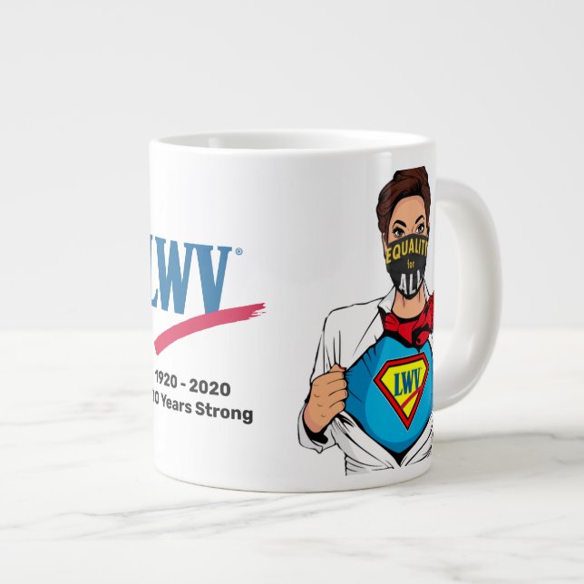 Taza De Café Gigante Mugre Jumbo, supervotante de LWV (Derecha)