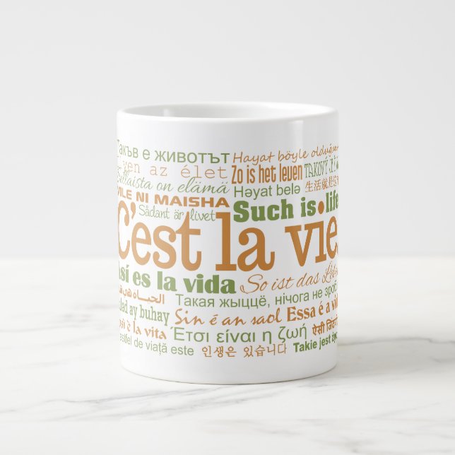 Taza De Café Gigante Mugs de C'est La Vie (Frente)