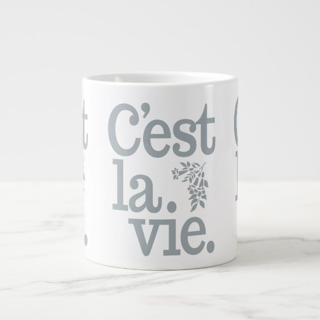 Taza De Café Gigante Mugs de C'est La Vie (Frente)