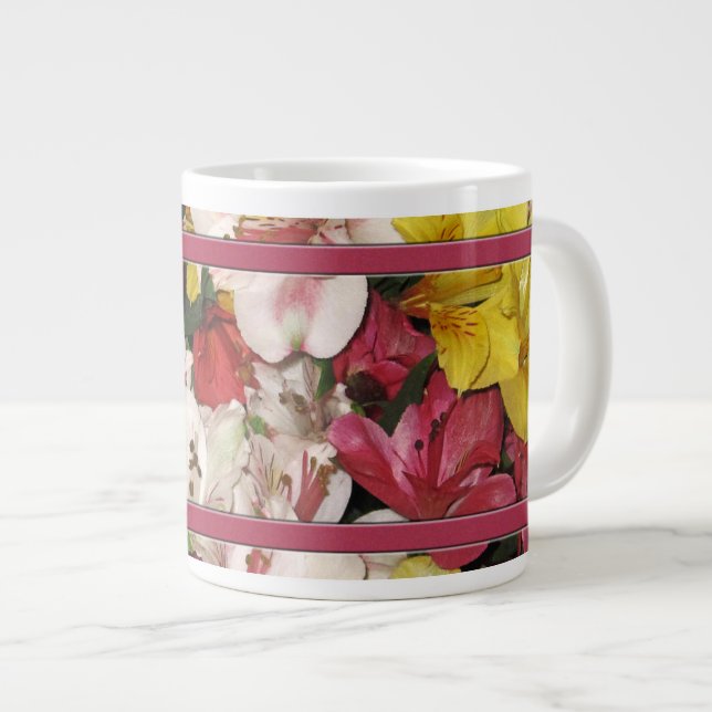 Taza De Café Gigante Mugs de especialidad de Bouquet floral (Derecha)