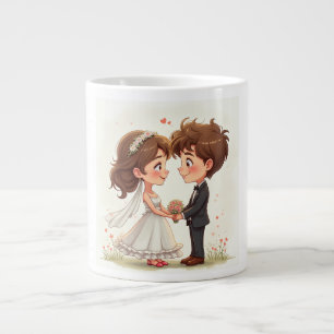 Taza De Café Gigante Mugs del aniversario del boda
