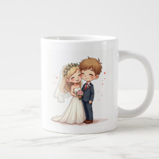 Taza De Café Gigante Mugs del aniversario del boda