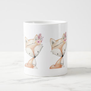 Taza De Café Gigante Mugs - Fox tribal