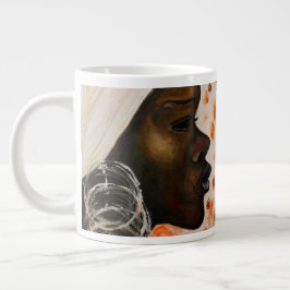 Taza De Café Gigante Mujer Bonito de belleza africana Mug