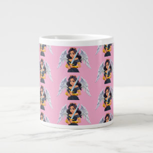 Taza De Café Gigante Mujer linda Ángeles con alas abiertas y espada