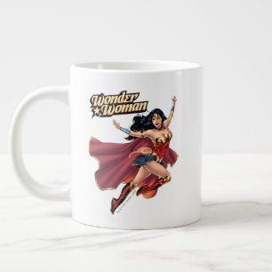 Taza De Café Gigante Mujer Maravilla usando Cabo