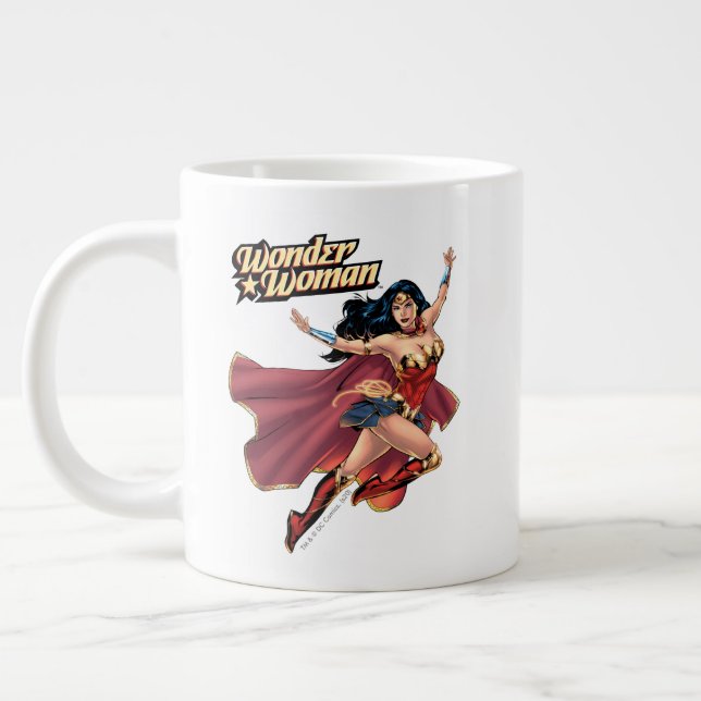 Taza De Café Gigante Mujer Maravilla Viendo Cabo (Izquierda)