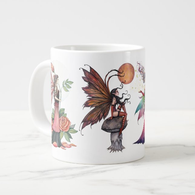 Taza De Café Gigante Muñeca de Fairies de Molly Harrison (Izquierda)