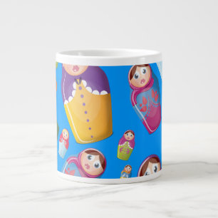 Taza De Café Gigante Muñecas de Matryoshka