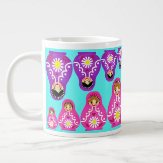 Taza De Café Gigante Muñecas de nidificación rusas