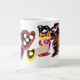 Taza De Café Gigante Muñecas dulces del día de San Valentín