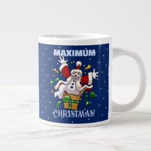 Taza De Café Gigante Muñeco de nieve divertido sorpresa máxima de Navid